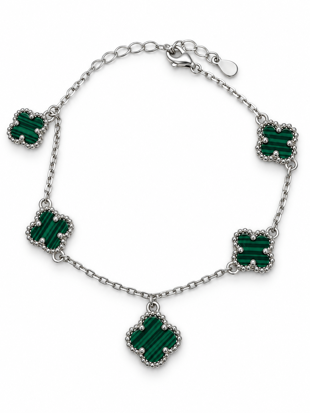 Green Clover Studded Bracelet