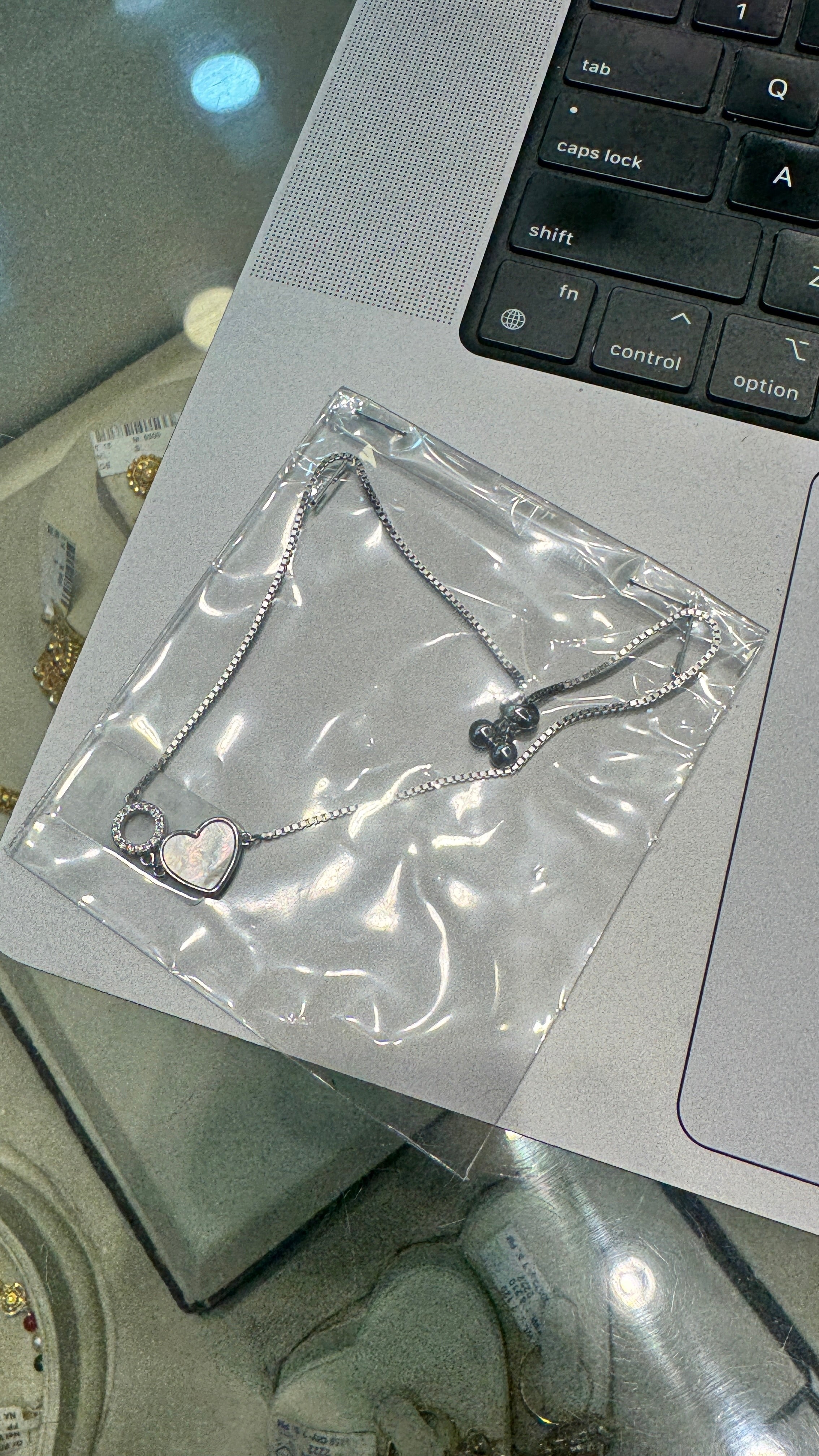 Adjustable heart Bracelet