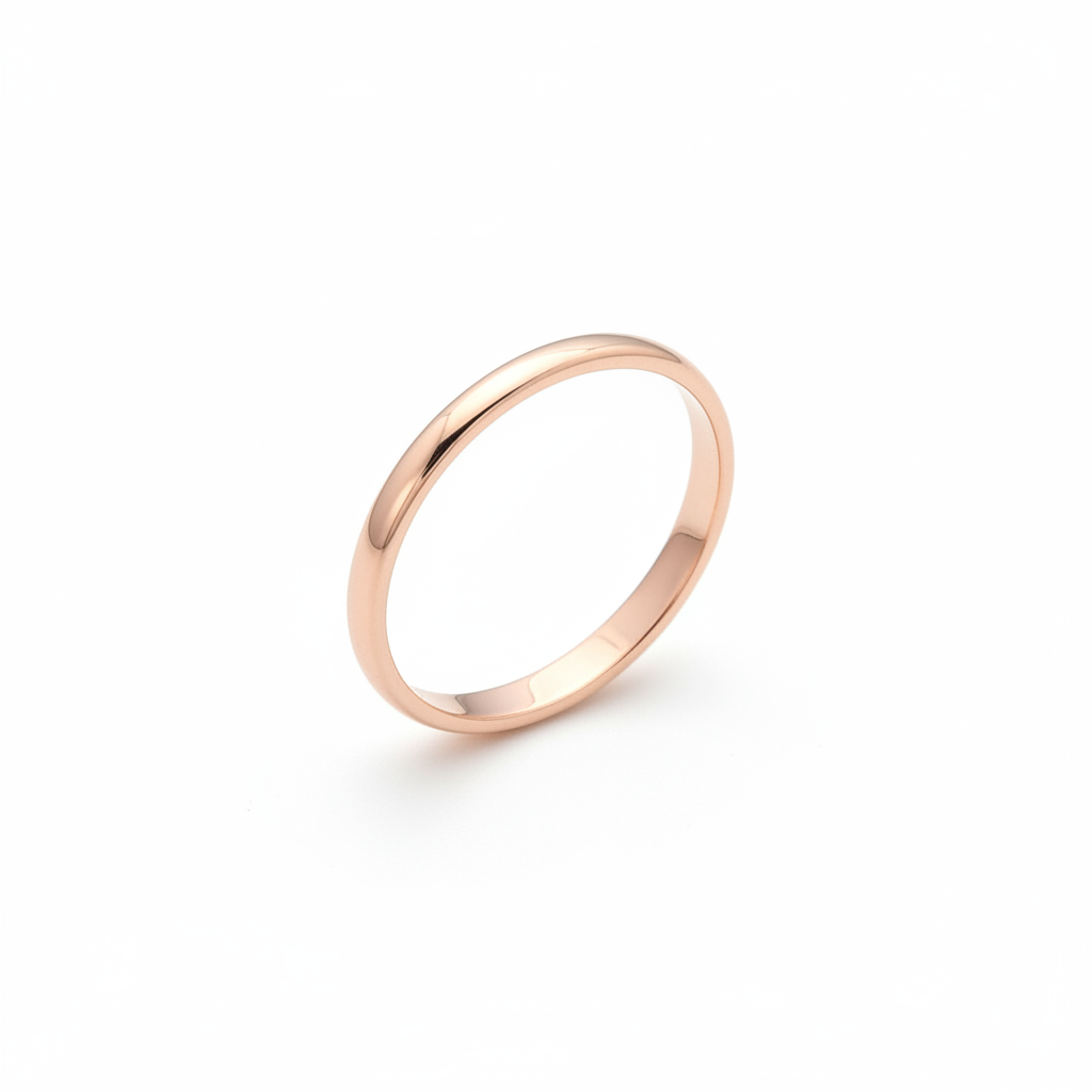 Dainty Rose Gold Band Ring