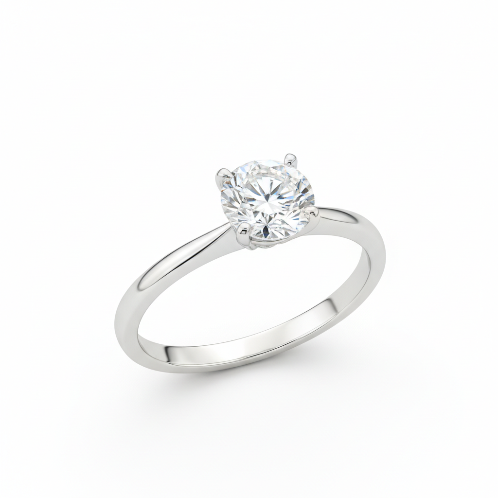 Elegant Diamond Solitaire Ring