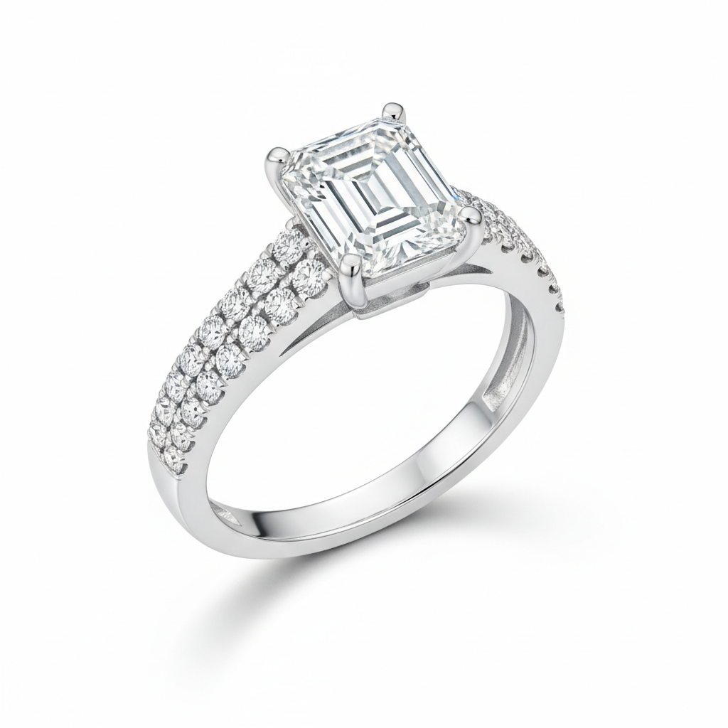 Emerald Cut Engagement Ring