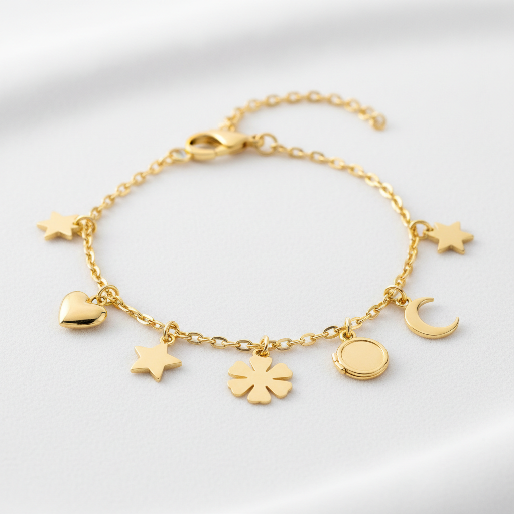 Gold Charm Bracelet