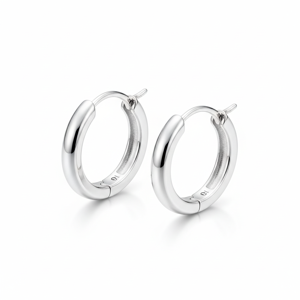 Silver Hoop Earrings